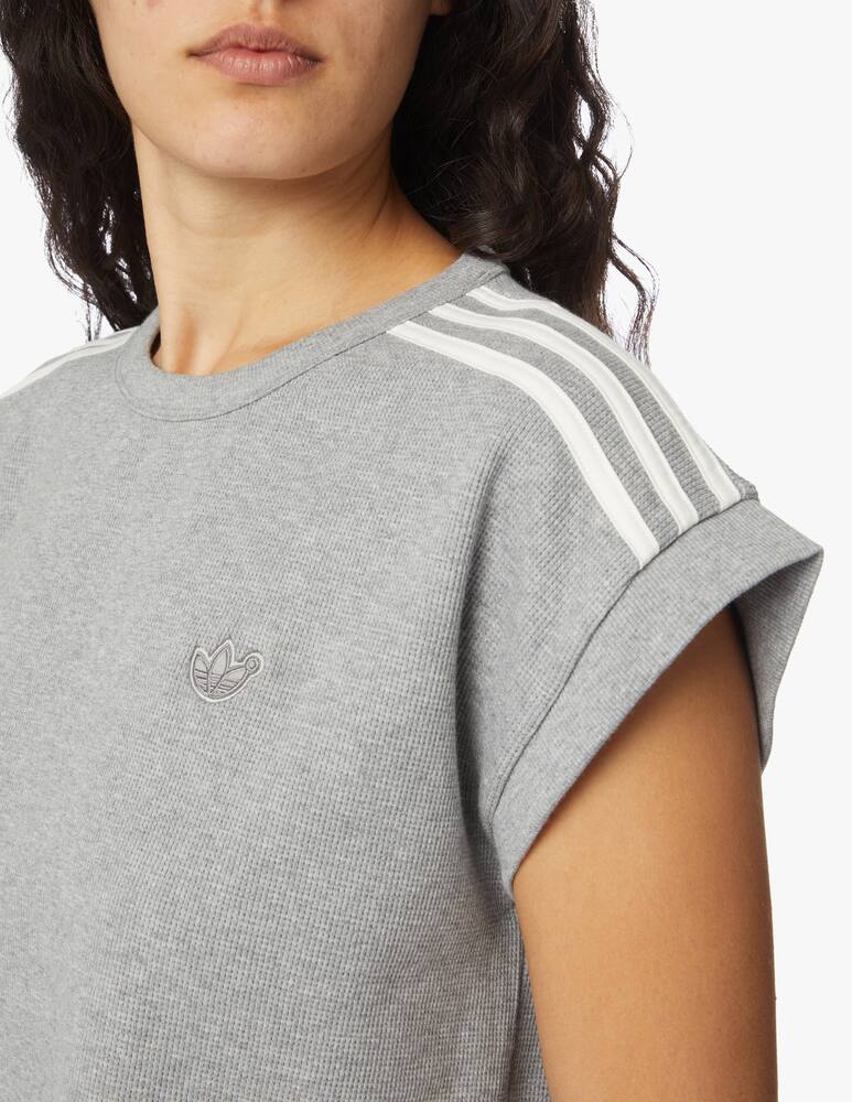 Adidas Originals Cotton blend crop t-shirt - grey - picture 4 Adidas Originals Cotton blend crop t-shirt - grey - picture 4