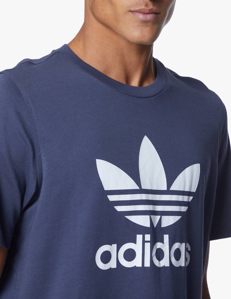 rinascente Adidas Originals Maglietta girocollo trefoil - blu