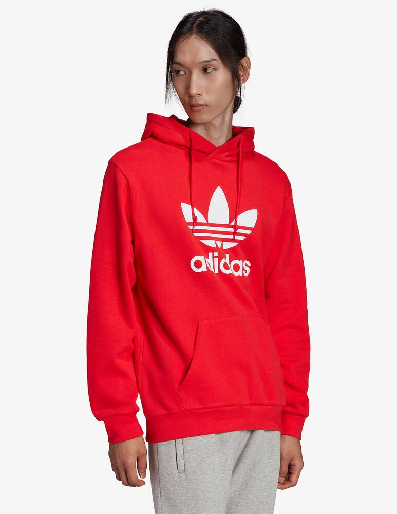 rinascente Adidas Originals Felpa in cotone con cappuccio - Rosso