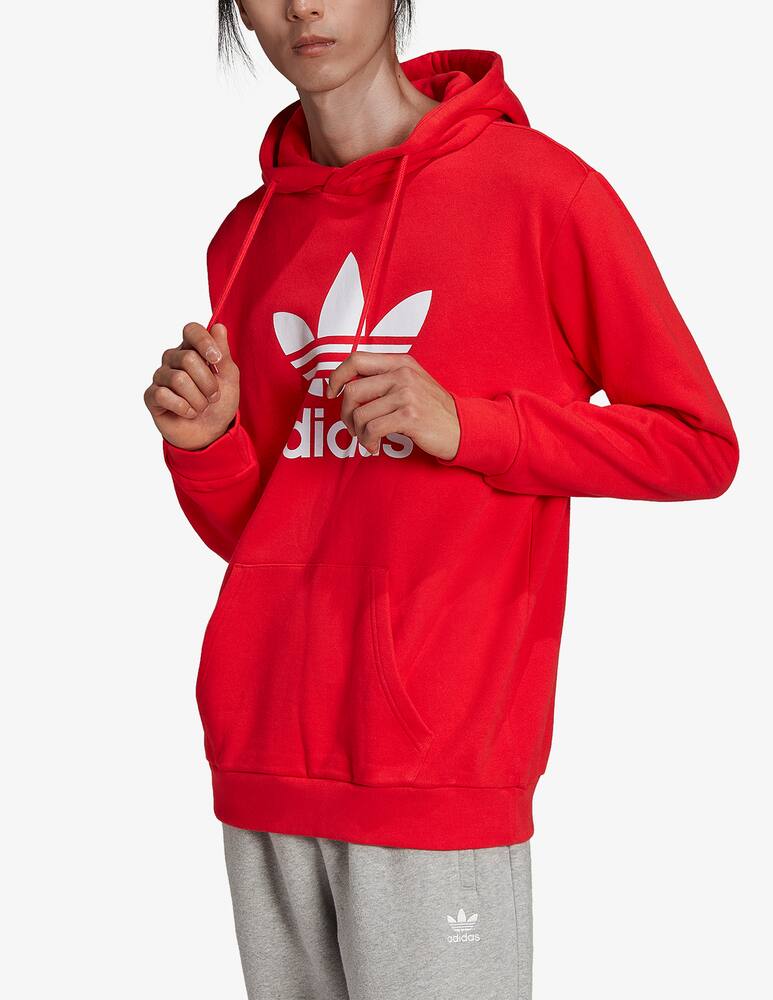 rinascente Adidas Originals Felpa in cotone con cappuccio - Rosso