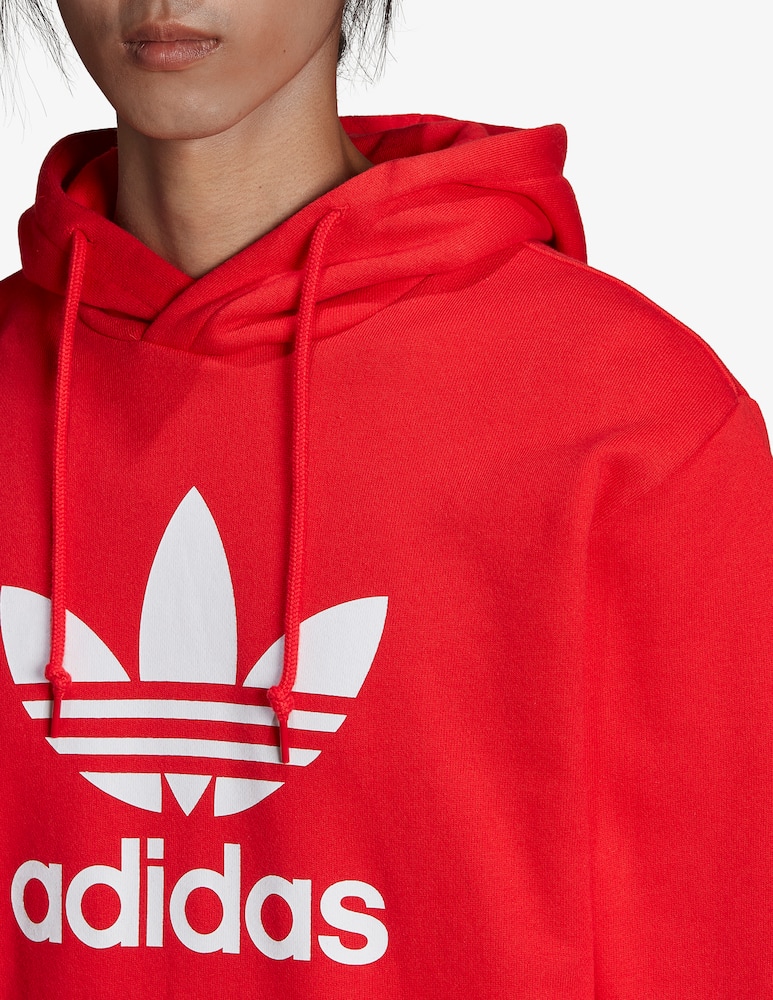 rinascente Adidas Originals Felpa in cotone con cappuccio - Rosso