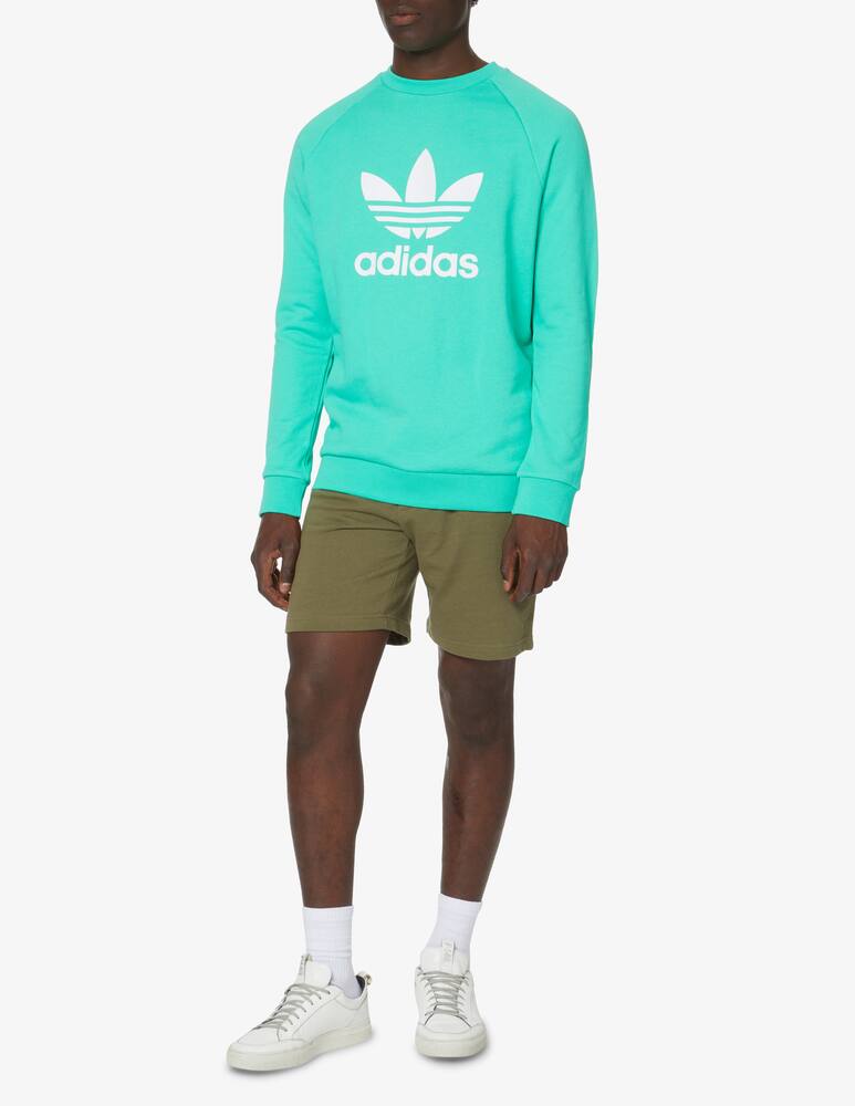 rinascente Adidas Originals Felpa girocollo trefoil - verde