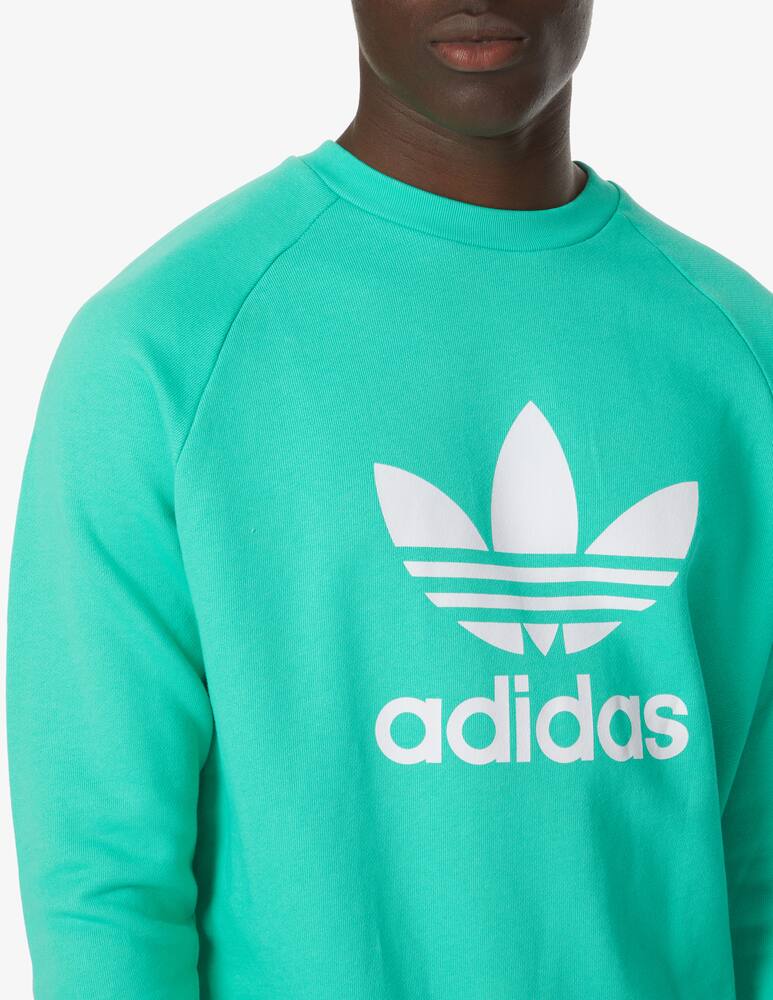 rinascente Adidas Originals Felpa girocollo trefoil - verde