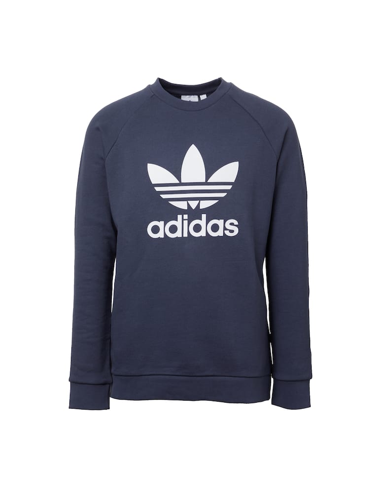Adidas Originals Felpa girocollo trefoil - blu - immagine 6 Adidas Originals Felpa girocollo trefoil - blu - immagine 6
