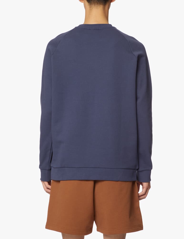 Adidas Originals Felpa girocollo trefoil - blu - immagine 4 Adidas Originals Felpa girocollo trefoil - blu - immagine 4