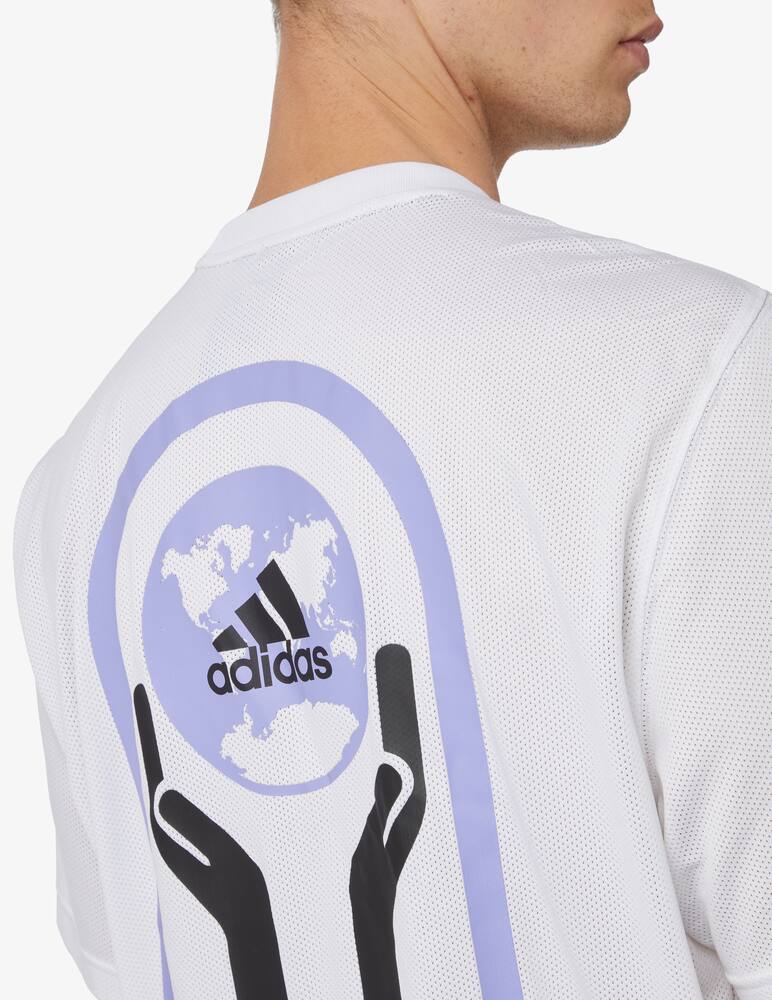 rinascente Adidas Performance Maglietta girocollo logo - bianco