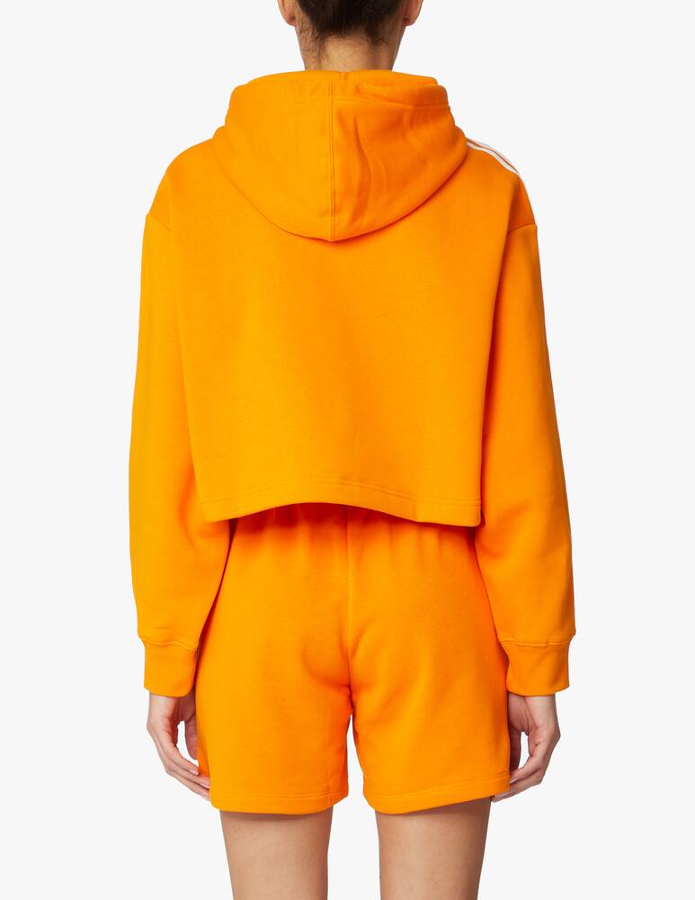 rinascente Adidas Originals Felpa crop in misto cotone - arancione
