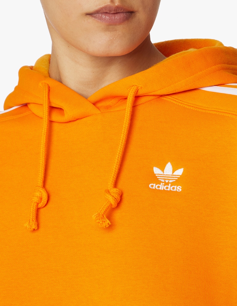 rinascente Adidas Originals Felpa crop in misto cotone - arancione