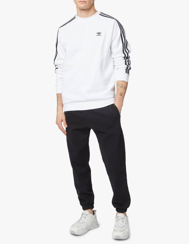 rinascente Adidas Originals Roundneck 3 stripes sweatshirt - white