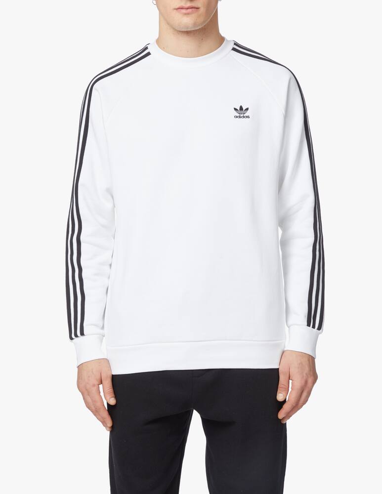 rinascente Adidas Originals Roundneck 3 stripes sweatshirt - white