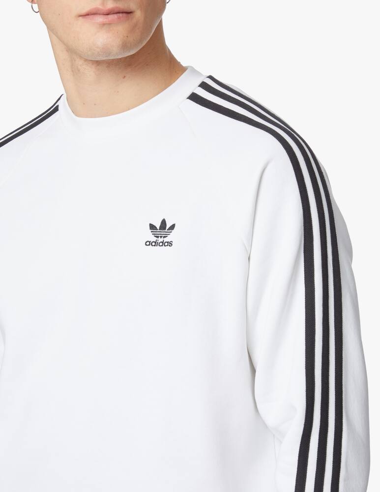 rinascente Adidas Originals Roundneck 3 stripes sweatshirt - white