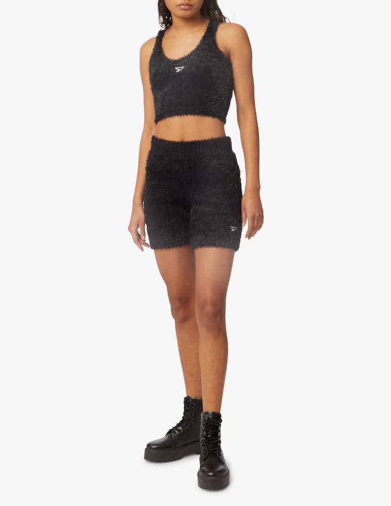 rinascente Reebok Leggings corti in maglina - nero