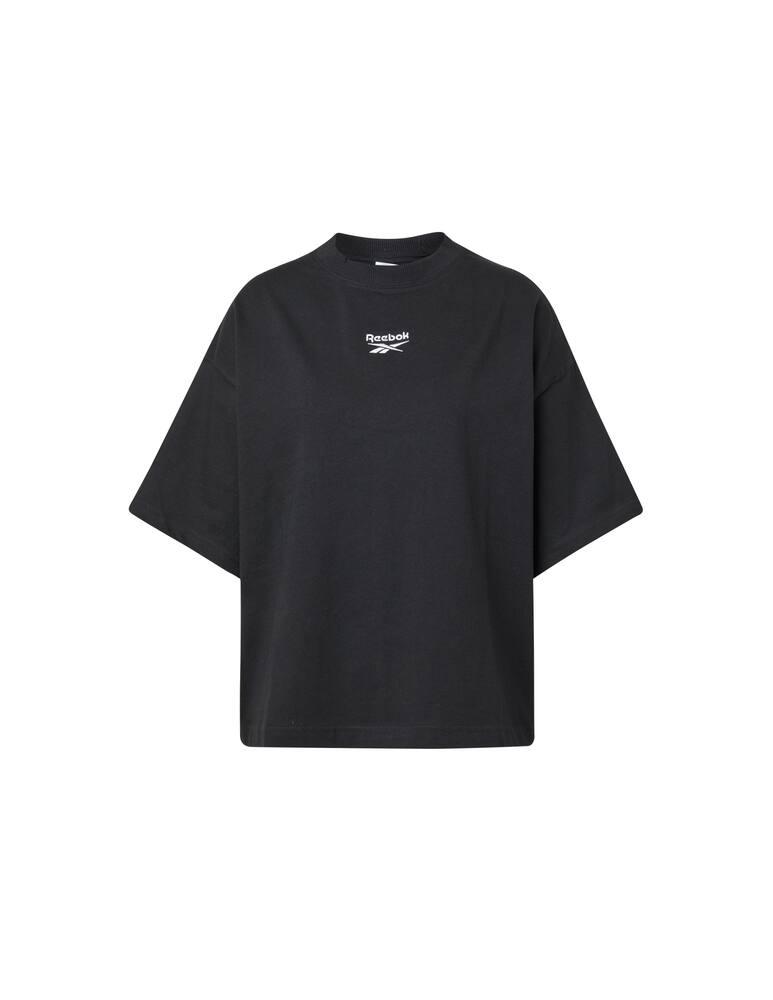 rinascente Reebok Maglia a maniche corte in cotone - nero