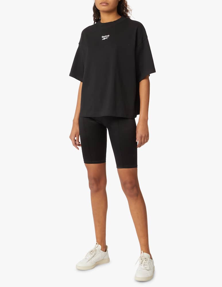 rinascente Reebok Maglia a maniche corte in cotone - nero