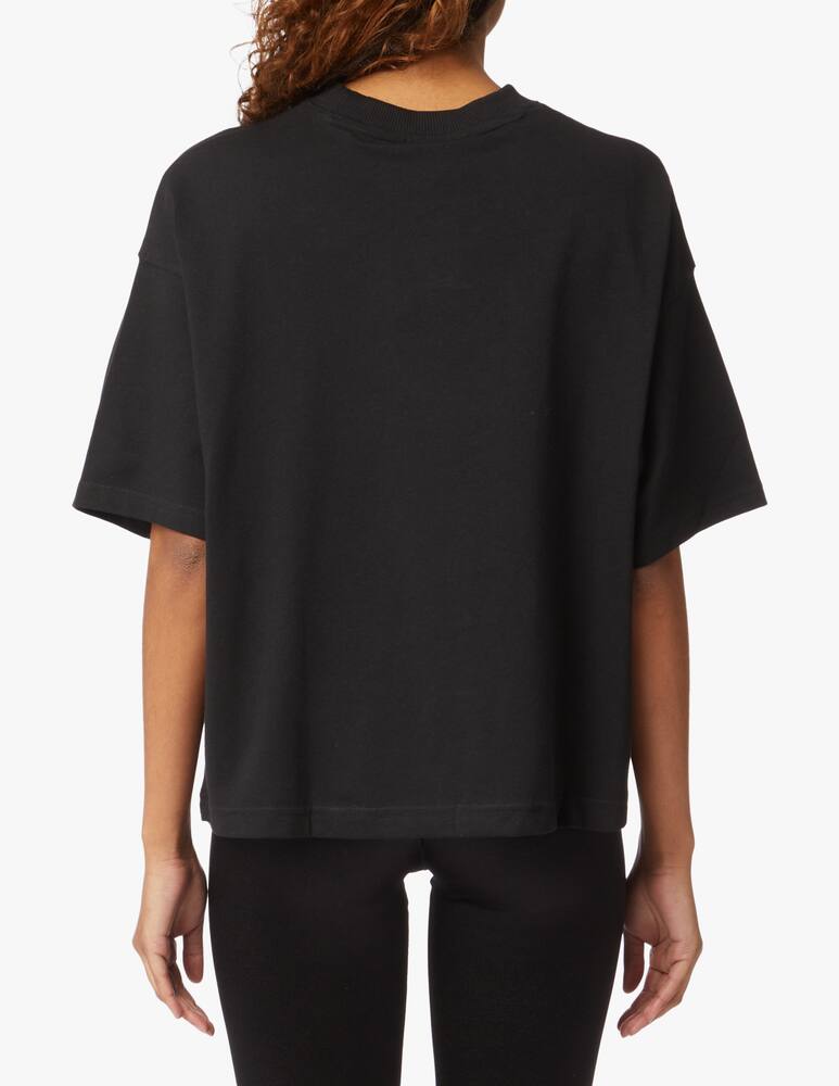 rinascente Reebok Maglia a maniche corte in cotone - nero