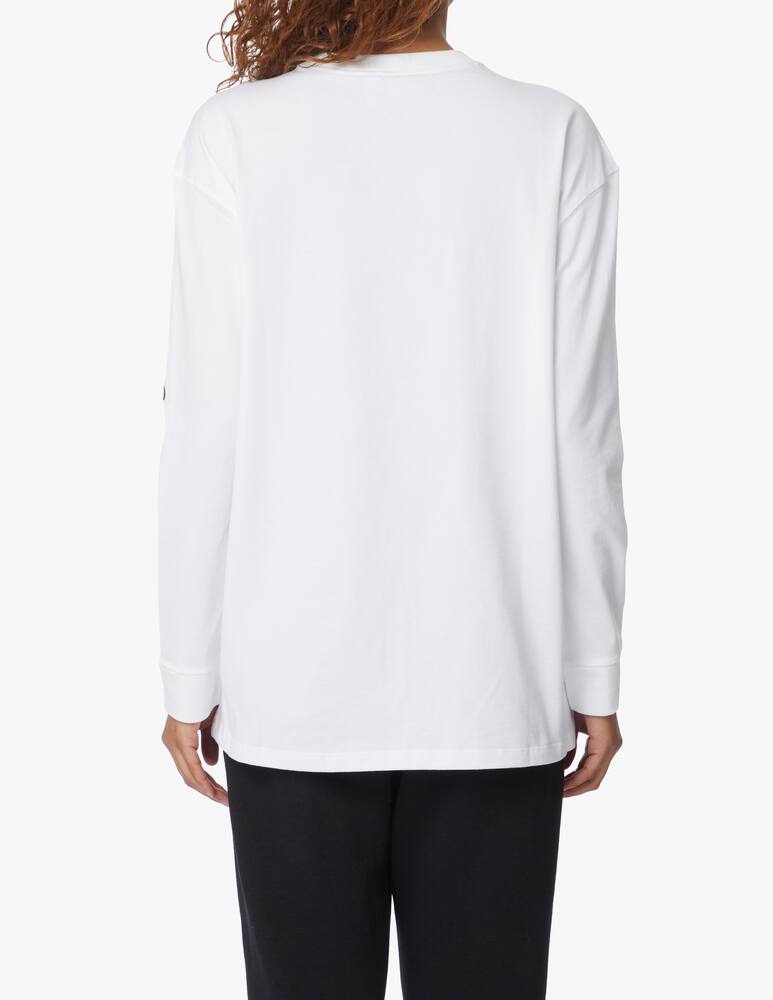 rinascente Adidas Originals Maglia a maniche lunghe in cotone - bianco