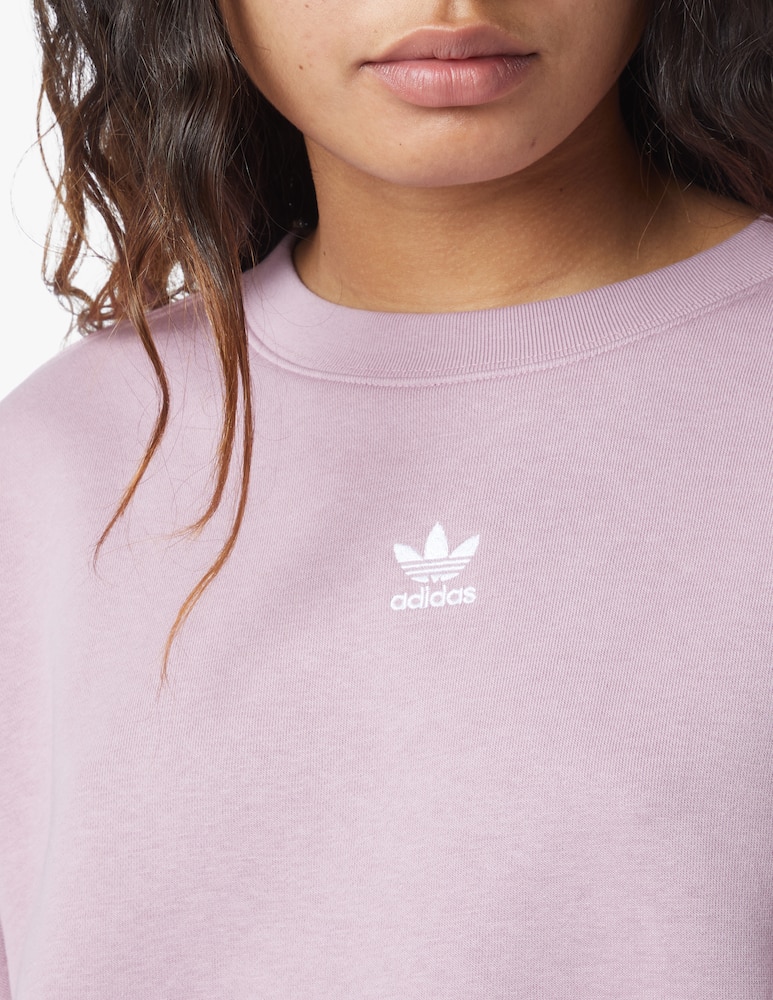 rinascente Adidas Originals Cotton blend crewneck sweatshirt - violet