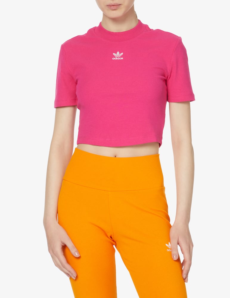 Adidas Originals T-shirt sportiva in misto cotone - rosa - immagine 1 Adidas Originals T-shirt sportiva in misto cotone - rosa - immagine 1
