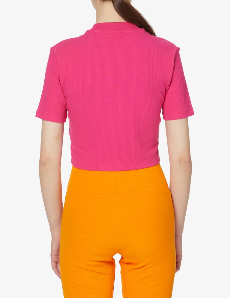 Adidas Originals T-shirt sportiva in misto cotone - rosa - immagine 3 Adidas Originals T-shirt sportiva in misto cotone - rosa - immagine 3
