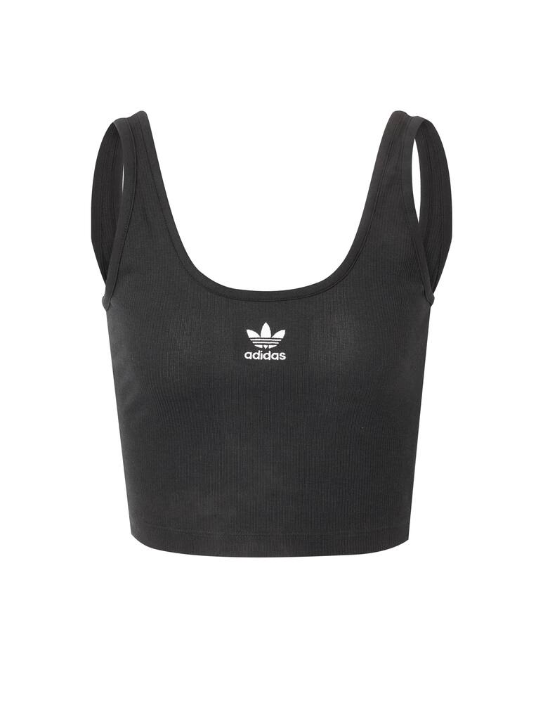 rinascente Adidas Originals Top canotta in misto cotone - nero