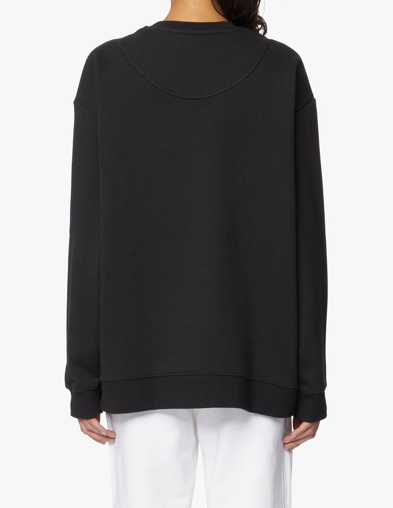 rinascente Adidas Stella McCartney Felpa girocollo in cotone - nero