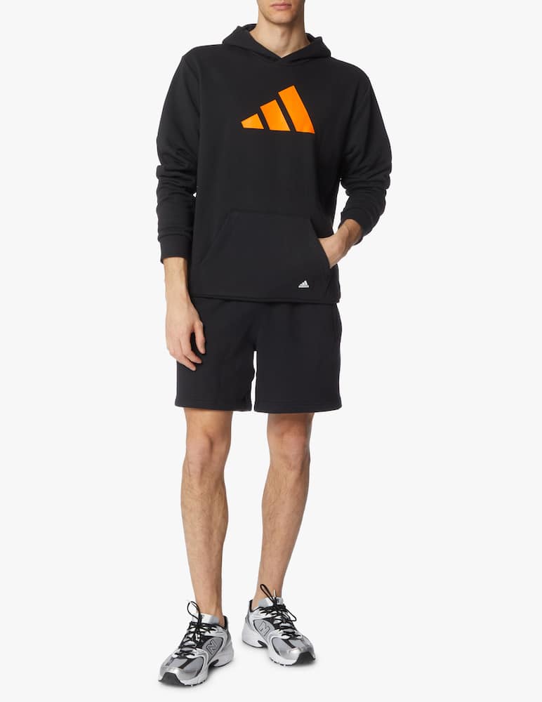 rinascente Adidas Performance Felpa con cappuccio big logo - nero