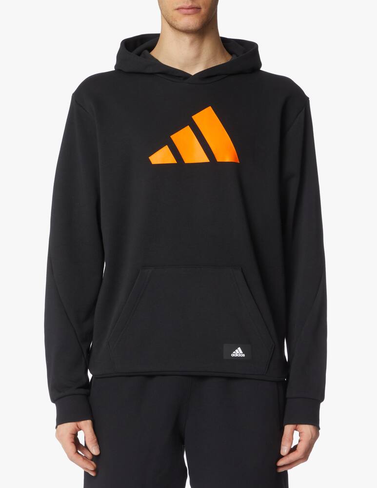 rinascente Adidas Performance Felpa con cappuccio big logo - nero
