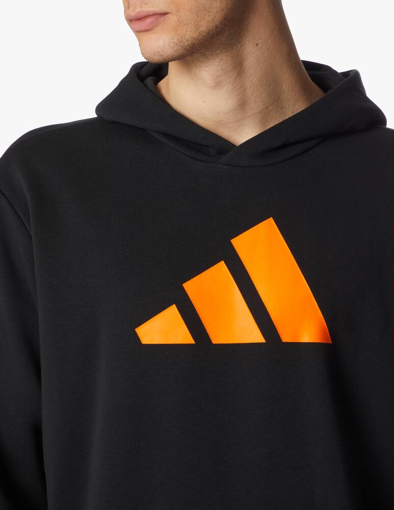 rinascente Adidas Performance Felpa con cappuccio big logo - nero