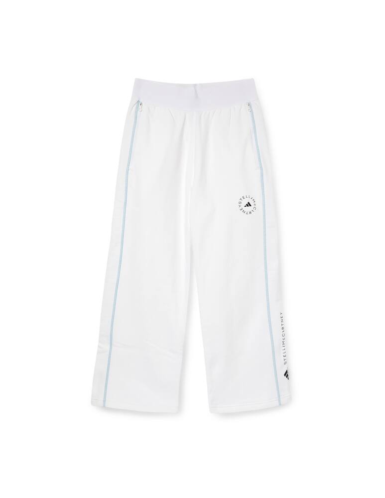 rinascente Adidas Stella McCartney Pantaloni cropped in cotone - bianco