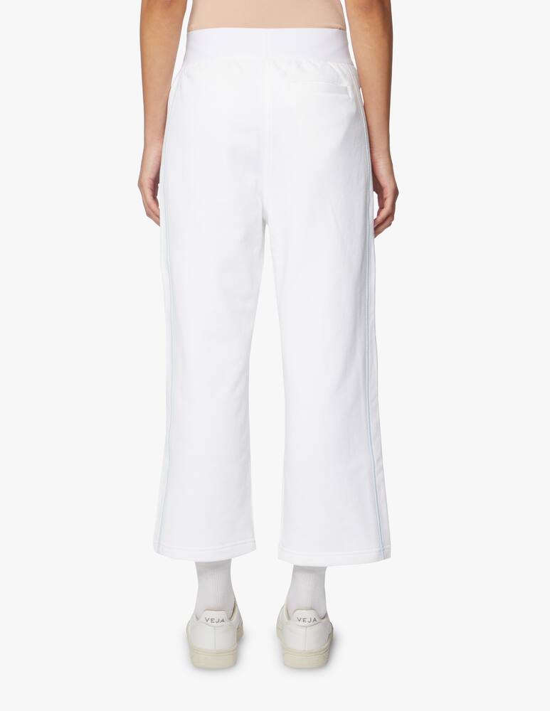 rinascente Adidas Stella McCartney Pantaloni cropped in cotone - bianco