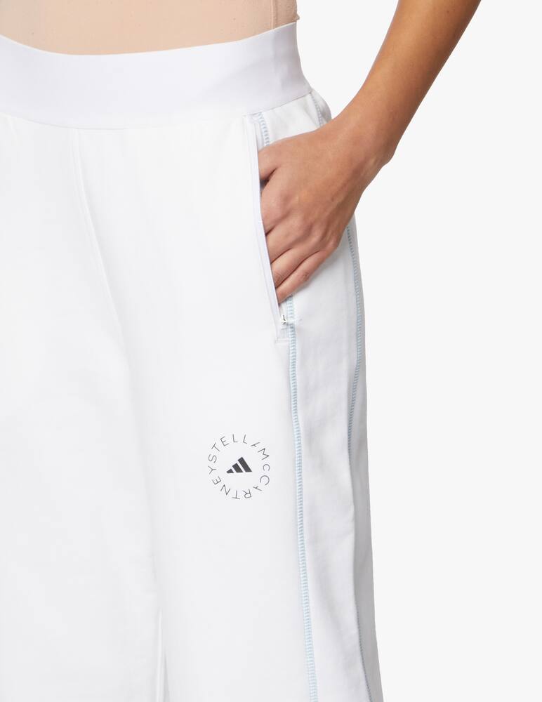 rinascente Adidas Stella McCartney Pantaloni cropped in cotone - bianco