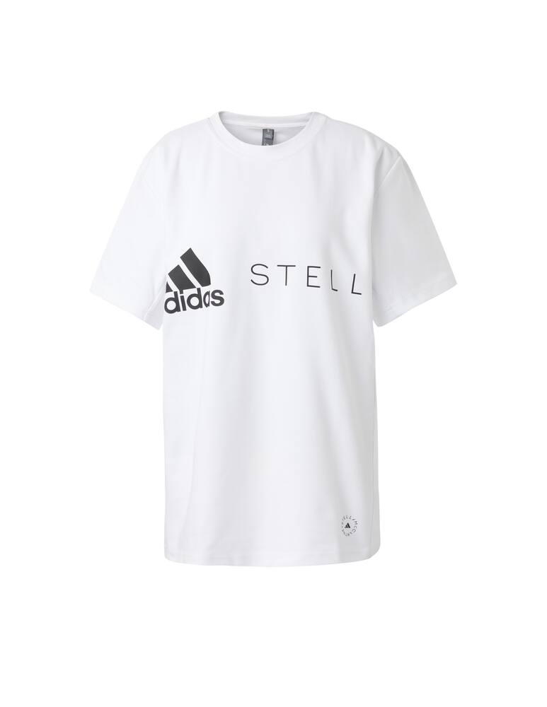 rinascente Adidas Stella McCartney Maglia a maniche lunghe in misto cotone - bianco