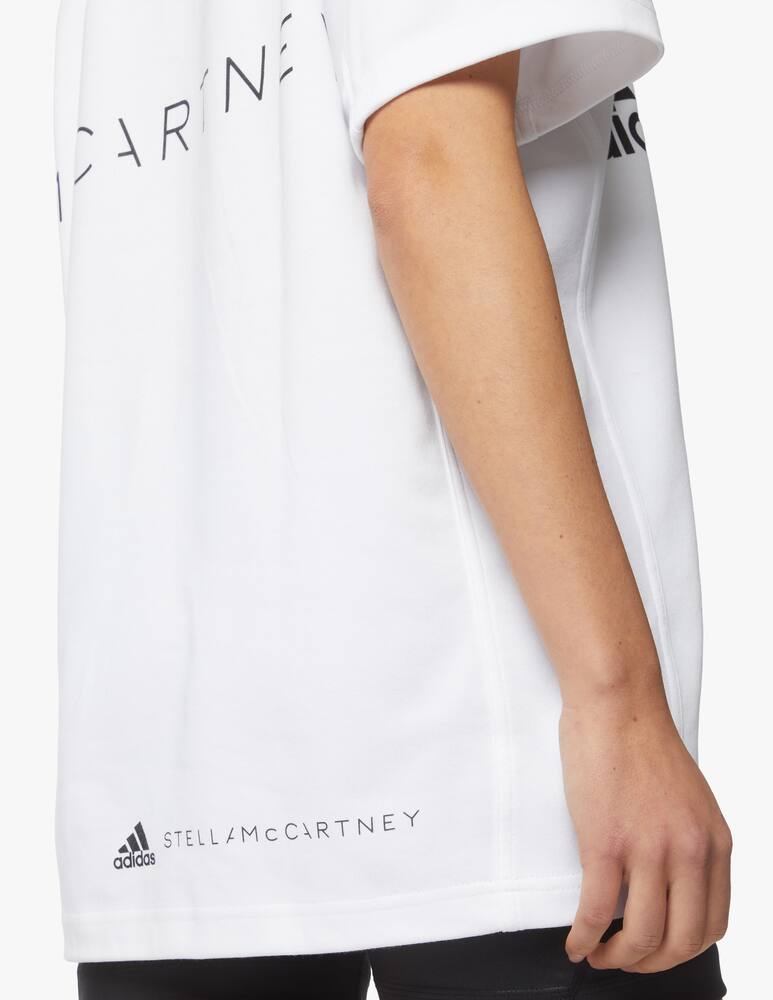 rinascente Adidas Stella McCartney Maglia a maniche lunghe in misto cotone - bianco
