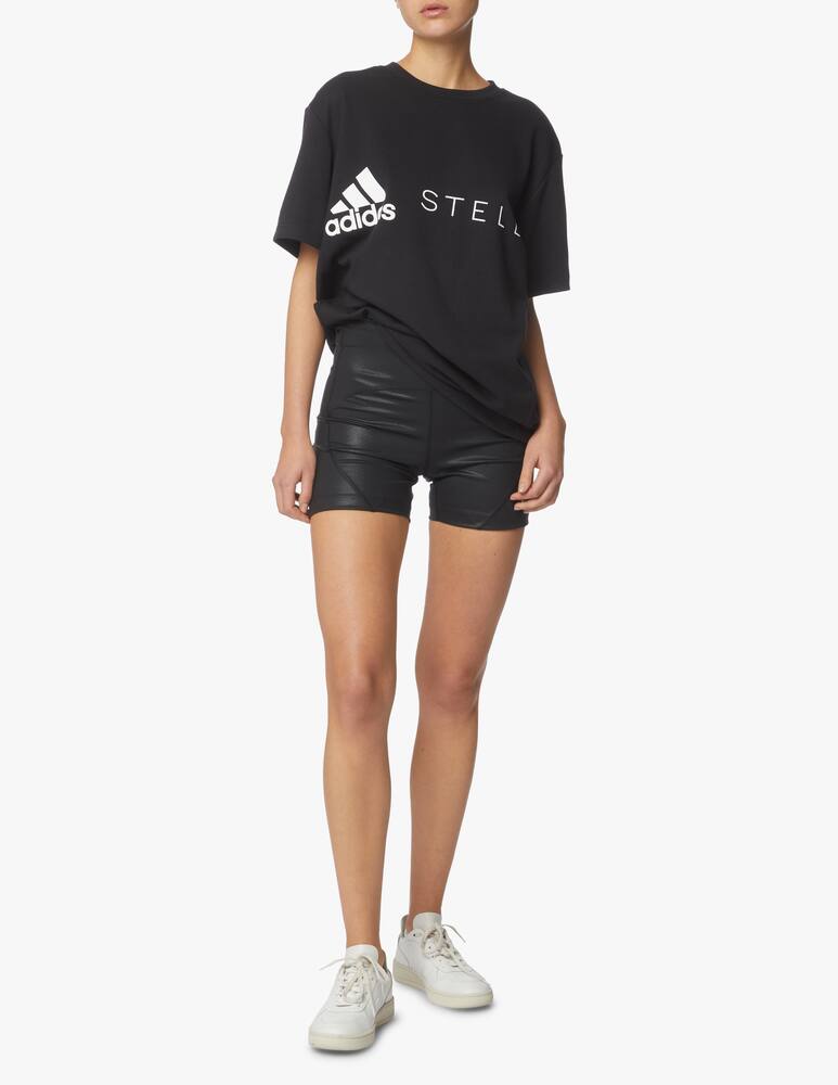 rinascente Adidas Stella McCartney Maglia a maniche lunghe in misto cotone - nero