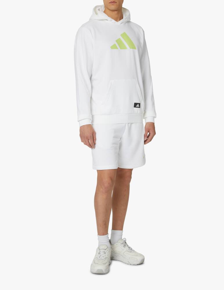 rinascente Adidas Performance Felpa con cappuccio big logo - bianco