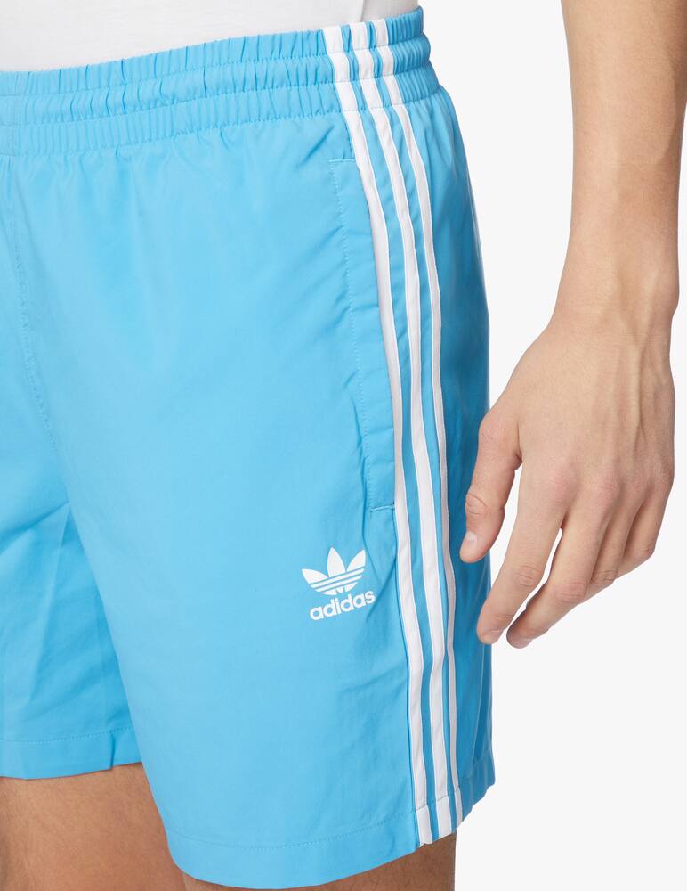 Adidas Originals Sweatshort 3stripes - light blue - picture 4 Adidas Originals Sweatshort 3stripes - light blue - picture 4