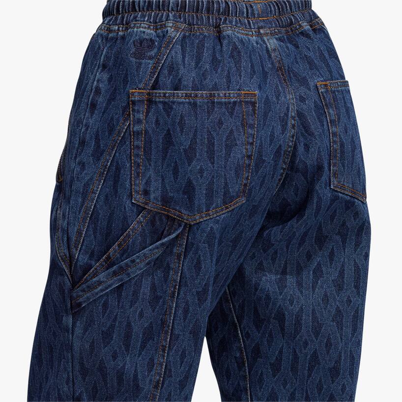 rinascente Adidas Originals Ivy Park Denim Monogram Track Pant
