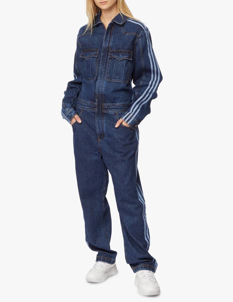 rinascente Adidas Originals Ivy Park Dark Blue Denim Jumpsuit