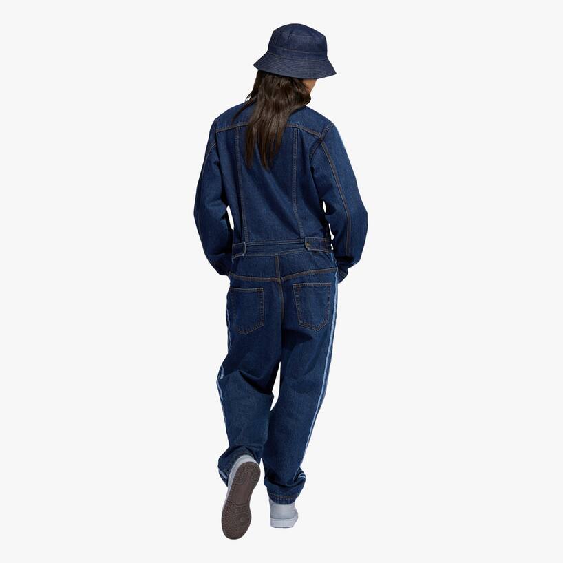 rinascente Adidas Originals Ivy Park Dark Blue Denim Jumpsuit