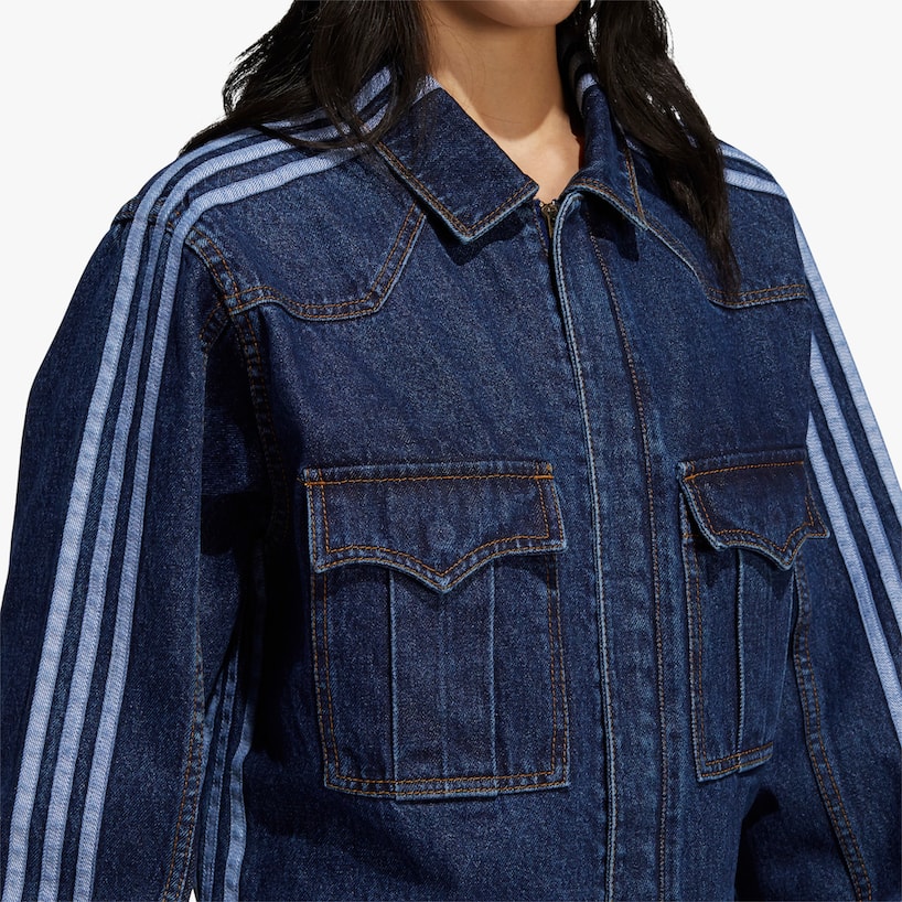 rinascente Adidas Originals Ivy Park Dark Blue Denim Jumpsuit
