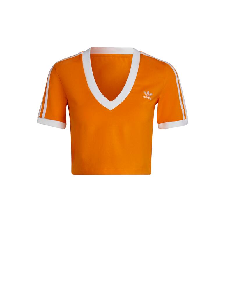 rinascente Adidas Originals T-shirt crop in misto cotone - arancione