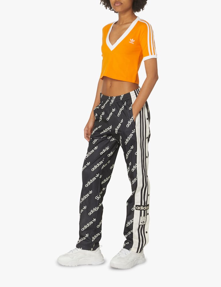 rinascente Adidas Originals T-shirt crop in misto cotone - arancione