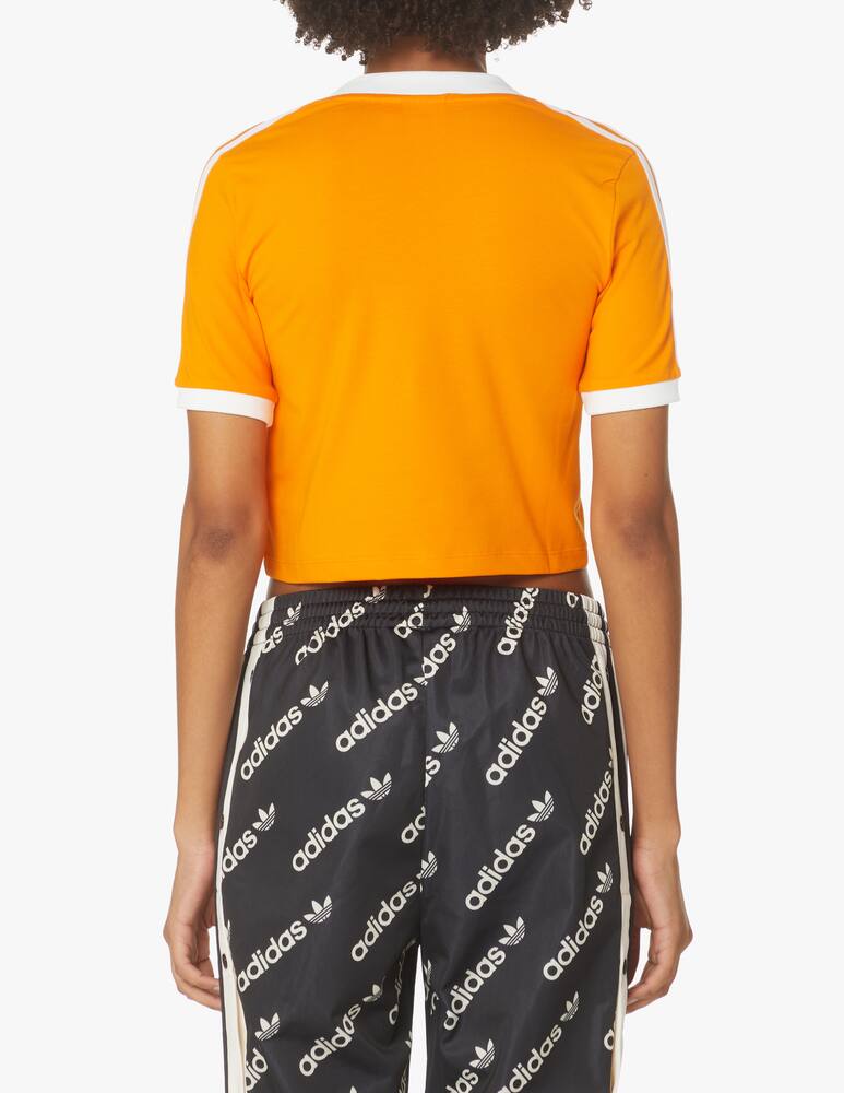 rinascente Adidas Originals T-shirt crop in misto cotone - arancione