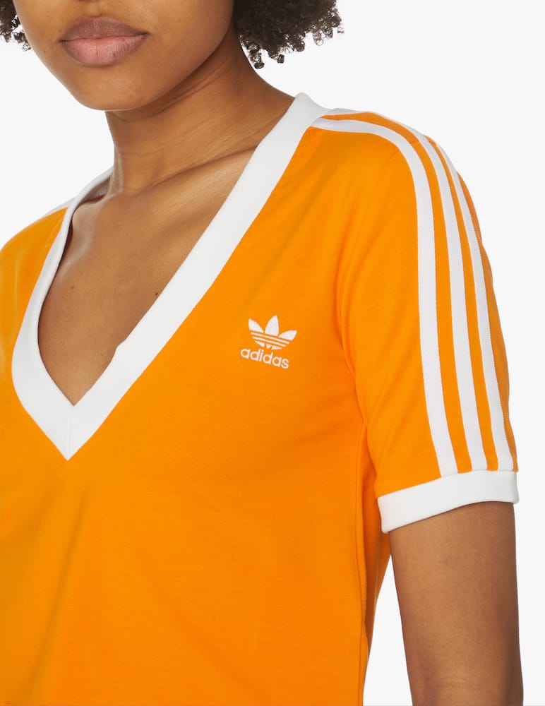 rinascente Adidas Originals T-shirt crop in misto cotone - arancione