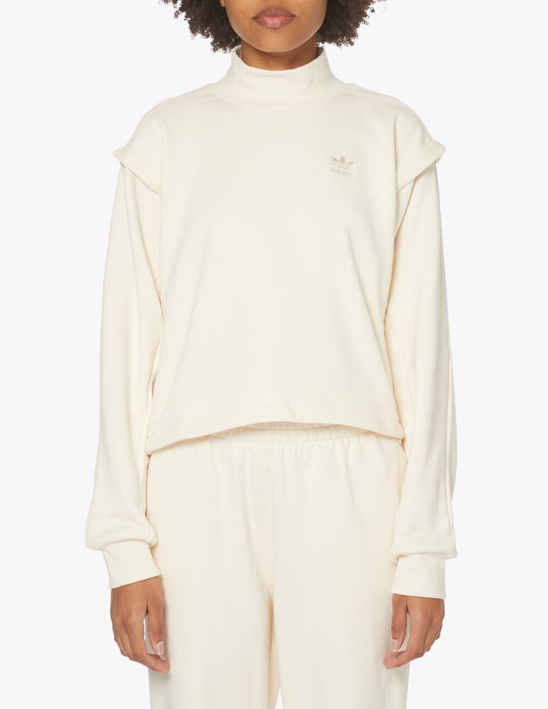 Adidas Originals Felpa girocollo in cotone - bianco - immagine 1 Adidas Originals Felpa girocollo in cotone - bianco - immagine 1