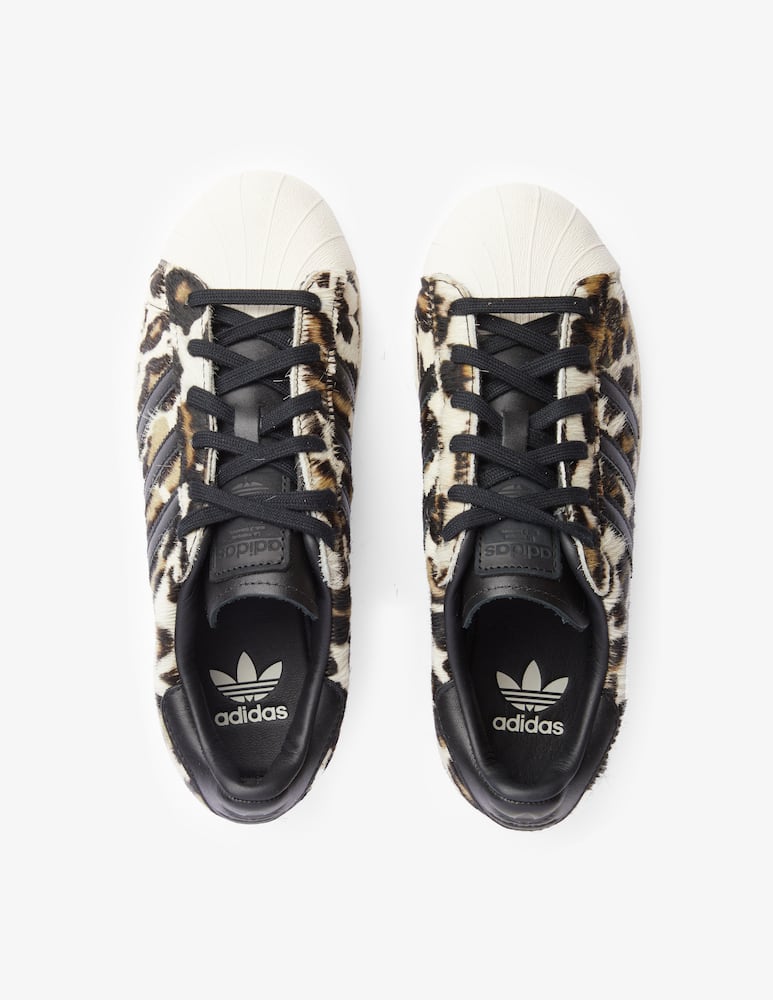 rinascente Adidas Originals Superstar with animalier detail sneakers - white