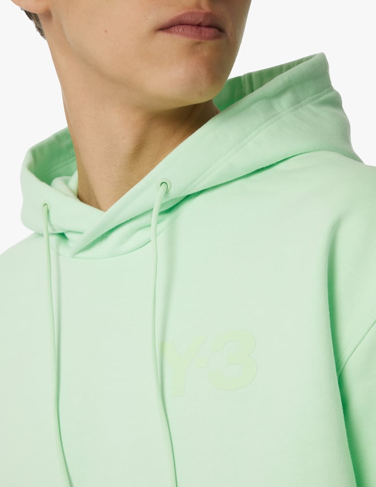 rinascente Adidas Y-3 Felpa con cappuccio classica logo frontale - verde