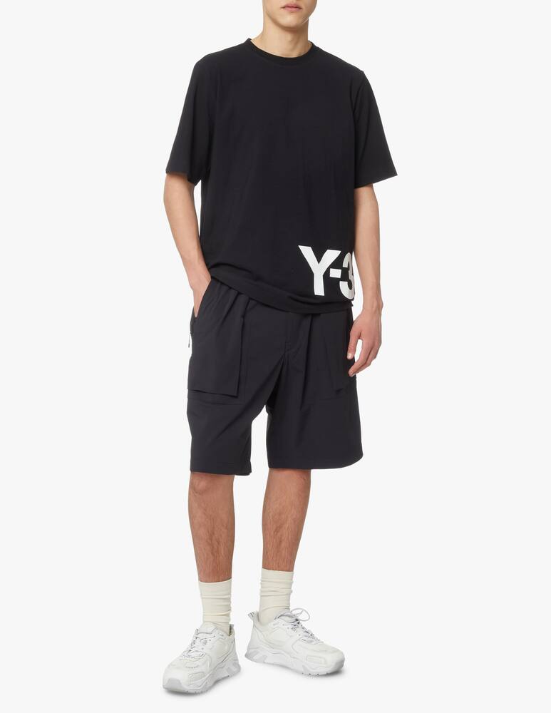 rinascente Adidas Y-3 T-shirt large logo - black