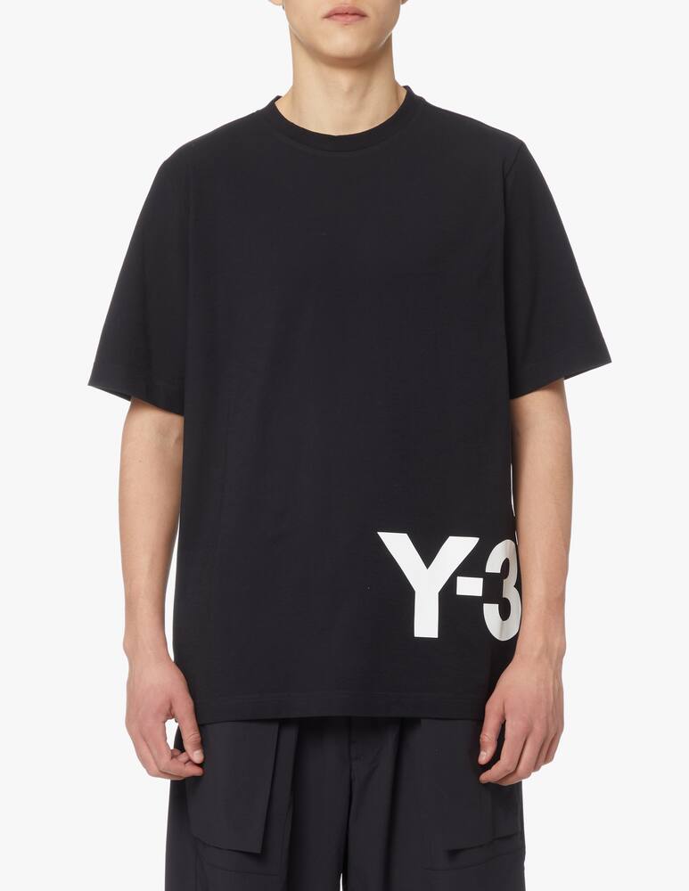 rinascente Adidas Y-3 T-shirt large logo - black