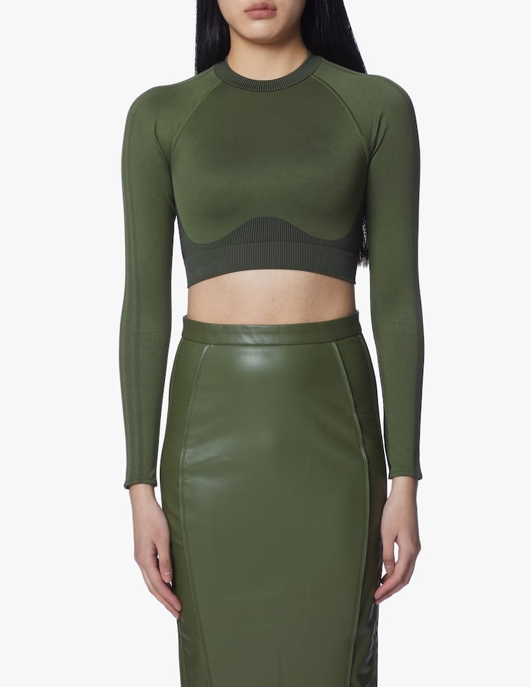 rinascente Adidas Originals Ivy Park crop top - green